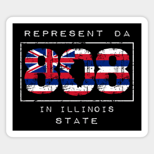 Rep Da 808 in Illinois State by Hawaii Nei All Day Sticker